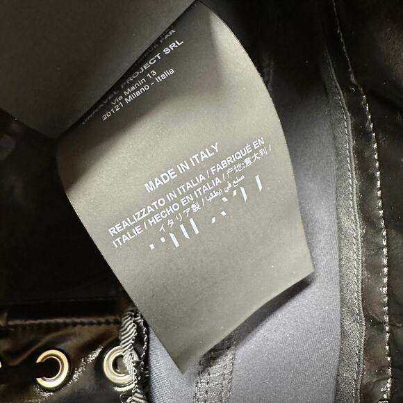 Ben Taverniti Unravel Project Multi Pocket Lace Up Shorts Latex Black Sz 25 NWT - Picture 8 of 11